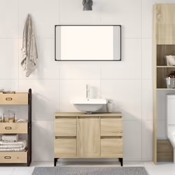 VidaXL 849666 miroir de salle de bain et armoire de rangement pour évier