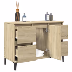 VidaXL 849666 miroir de salle de bain et armoire de rangement pour évier - Vue supplémentaire 4