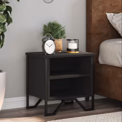 VidaXL 848494 Table de nuit et table de chevet Noir