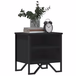 VidaXL 848494 Table de nuit et table de chevet Noir - Vue supplémentaire 4