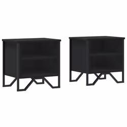 VidaXL 848495, Noir, Métal, Bois, 70 kg, 400 mm, 300 mm, 400 mm