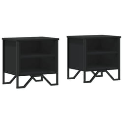 VidaXL 848495 Table de nuit et table de chevet Noir