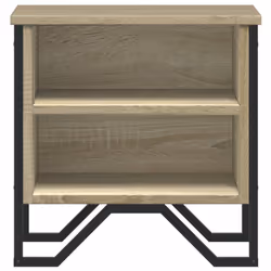 VidaXL 848497 Table de nuit et table de chevet Chêne - Vue supplémentaire 5
