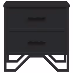VidaXL 848504 Table de nuit et table de chevet Noir - Vue supplémentaire 5
