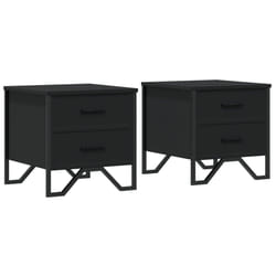 VidaXL 848505 Table de nuit et table de chevet Noir