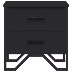 VidaXL 848505 Table de nuit et table de chevet Noir - Vue supplémentaire 5