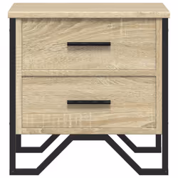 VidaXL 848506 Table de nuit et table de chevet Chêne - Vue supplémentaire 5