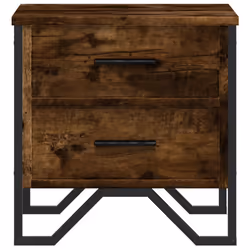 VidaXL 848508 Table de nuit et table de chevet Chêne - Vue supplémentaire 5