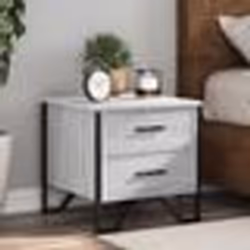 vidaXL Tables de chevet 2 pcs sonoma gris 40x41x40cm bois d'ingénierie