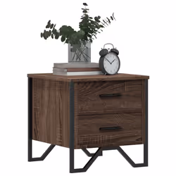 VidaXL 848512 Table de nuit et table de chevet Chêne - Vue supplémentaire 4