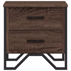 VidaXL 848512 Table de nuit et table de chevet Chêne - Vue supplémentaire 5