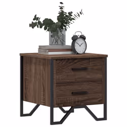 VidaXL 848513 Table de nuit et table de chevet Chêne - Vue supplémentaire 4