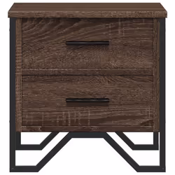 VidaXL 848513 Table de nuit et table de chevet Chêne - Vue supplémentaire 5