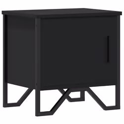 VidaXL 848514, Noir, Métal, Bois, 400 mm, 300 mm, 400 mm, 1 pièce(s)