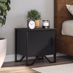 VidaXL 848514 Table de nuit et table de chevet Noir