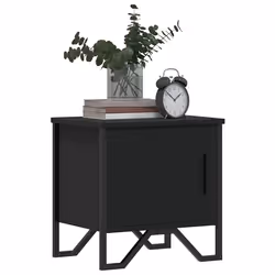 VidaXL 848514 Table de nuit et table de chevet Noir - Vue supplémentaire 4