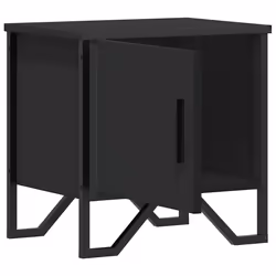 VidaXL 848514 Table de nuit et table de chevet Noir - Vue supplémentaire 6