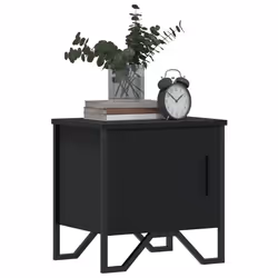VidaXL 848515 Table de nuit et table de chevet Noir - Vue supplémentaire 4