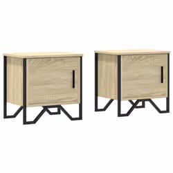 VidaXL 848517, Chêne, Métal, Bois, 400 mm, 300 mm, 400 mm, 2 pièce(s)