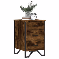 VidaXL 848526 Table de nuit et table de chevet Chêne - Vue supplémentaire 4