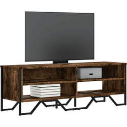 Vidaxl - Meuble tv chêne fumé 122x34x41 cm bois d'ingénierie