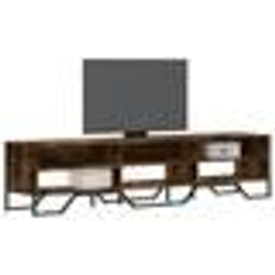 vidaXL Meuble TV chêne fumé 180x34x41 cm bois d'ingénierie