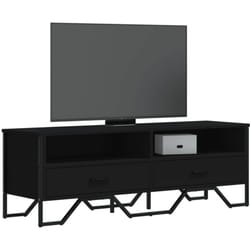 Vidaxl - Meuble tv noir 122x34x41 cm bois d'ingénierie