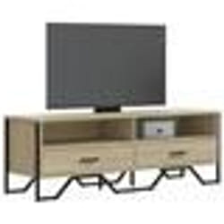 vidaXL Meuble TV chêne sonoma 122x34x41 cm bois d'ingénierie