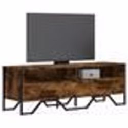 vidaXL Meuble TV chêne fumé 122x34x41 cm bois d'ingénierie