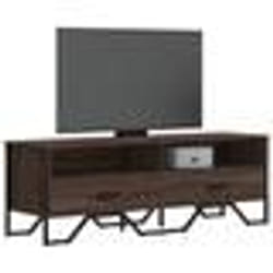 vidaXL Meuble TV chêne marron 122x34x41 cm bois d'ingénierie