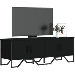 Vidaxl - Meuble tv noir 122x34x41 cm bois d'ingénierie