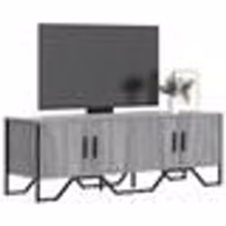 vidaXL Meuble TV sonoma gris 122x34x41 cm bois d'ingénierie