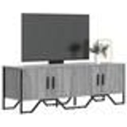 vidaXL Meuble TV sonoma gris 122x34x41 cm bois d'ingénierie