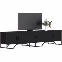 Ce meuble TV avec un grand espace de rangement est un complément pratique et attrayant pour votre salon ou votre chambre à co ...