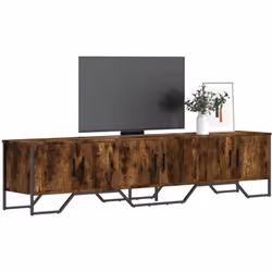 Ce meuble TV avec un grand espace de rangement est un complément pratique et attrayant pour votre salon ou votre chambre à co ...