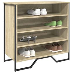 vidaXL Armoire à chaussures chêne sonoma 80x38x78 cm bois dingénierie étagère à chaussures armoire de rangement de 848650