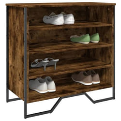 Vidaxl - Armoire À Chaussures Chêne Fumé 80x38x78 Cm Bois D'Ingénierie