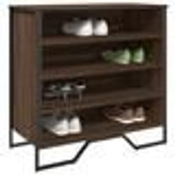 vidaXL Armoire à chaussures chêne marron 80x38x78 cm bois d'ingénierie