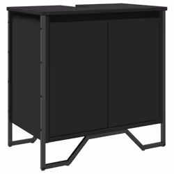 VidaXL 848654, Noir, Métal, Bois, 600 mm, 350 mm, 600 mm, 1 pièce(s)