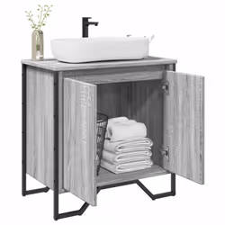 Ce meuble lavabo de salle de bain est un excellent supplément à votre salle de bain, ce qui lui donne une apparence ordonnée  ...
