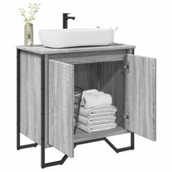 Vidaxl - Armoire lavabo de salle de bain sonoma gris 60x35x60 cm