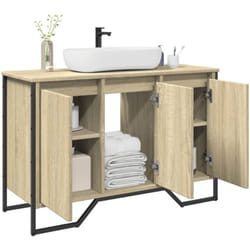 Armoire lavabo de salle de bain chêne sonoma 91x35x60 cm Vidaxl