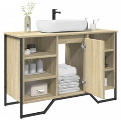 Armoire lavabo de salle de bain chêne sonoma 91x35x60 cm Vidaxl