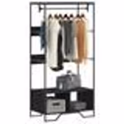 vidaXL Armoire noir 90x50x180 cm bois d’ingénierie