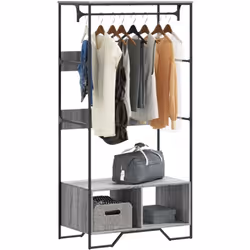 Faites de l'ordre dans votre armoire et choisissez facilement votre tenue grâce à cette garde-robe ! Matériau durable : le bo ...