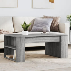 Table basse sonoma gris 102x55x42 cm bois d'ingénierie - Vidaxl