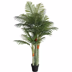 Égayez votre pièce avec ce palmier artificiel ! Aspect réaliste : les branches et les feuilles sont fabriquées en polypropylè ...