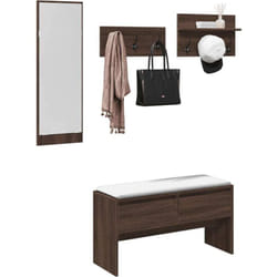 Ensemble de meubles de couloir 4 pcs chêne marron - Vidaxl