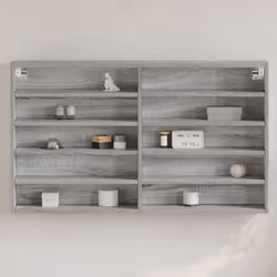 VidaXL 847931 étagères Bois Gris - Vue supplémentaire 2