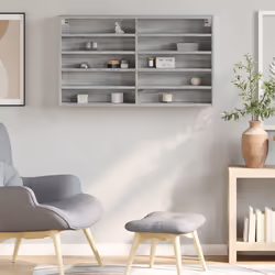 VidaXL 847931 étagères Bois Gris - Vue supplémentaire 3